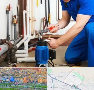 نصب پمپ آب در رشدیه تبریز 