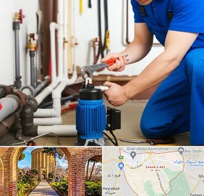 نصب پمپ آب در شهر ری