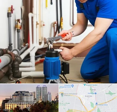 نصب پمپ آب در فرشته 