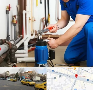 نصب پمپ آب در شهناز تبریز 