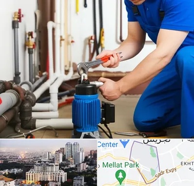 نصب پمپ آب در الهیه 