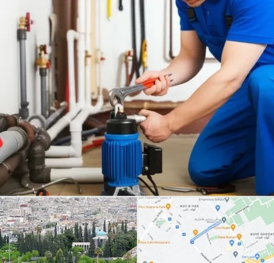 نصب پمپ آب در محلاتی شیراز 