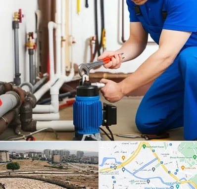 نصب پمپ آب در کوی وحدت شیراز 