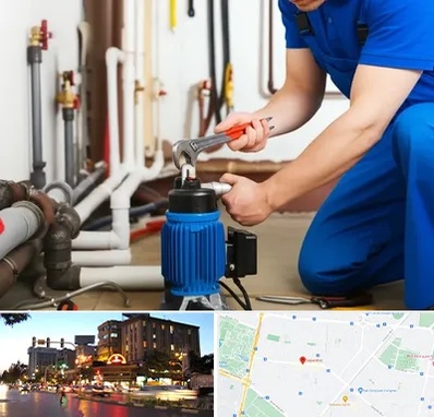 نصب پمپ آب در بلوار سجاد مشهد 