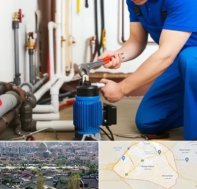 نصب پمپ آب در رباط کریم