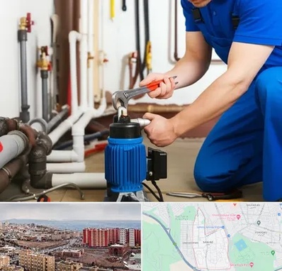 نصب پمپ آب در سهند تبریز 