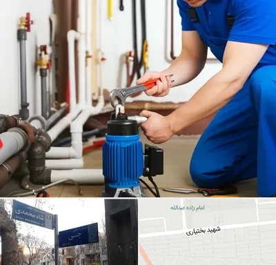 نصب پمپ آب در سی متری جی