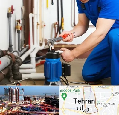 نصب پمپ آب در صادقیه 