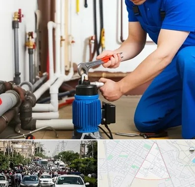 نصب پمپ آب در سیدی مشهد 