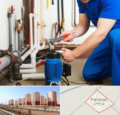 نصب پمپ آب در پردیسان قم 