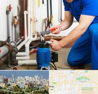نصب پمپ آب در شرق تهران 