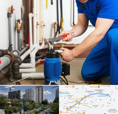 نصب پمپ آب در اندرزگو 