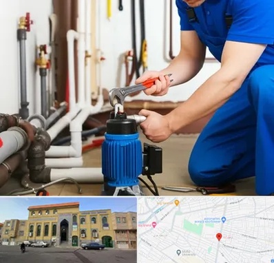 نصب پمپ آب در زنبیل آباد قم 