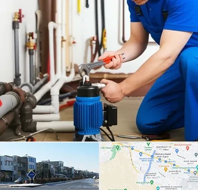 نصب پمپ آب در شریعتی مشهد 