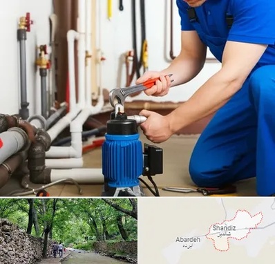 نصب پمپ آب در شاندیز مشهد 