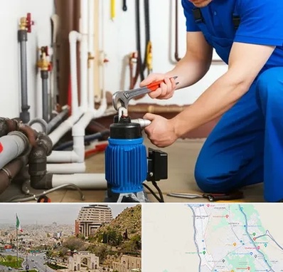 نصب پمپ آب در فرهنگ شهر شیراز 