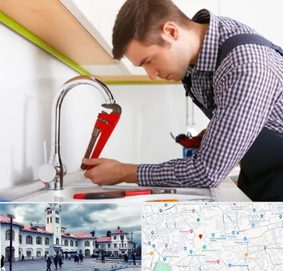 تعمیر شیرآلات در میدان شهرداری رشت 