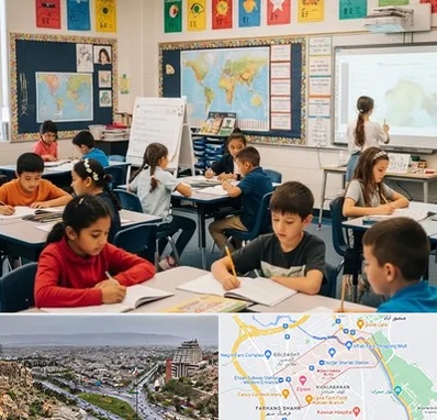 مدرسه دو زبانه در معالی آباد شیراز 