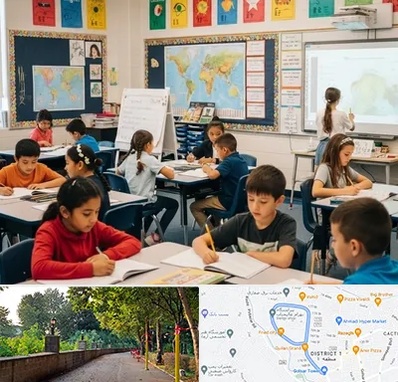 مدرسه دو زبانه در فلکه گاز رشت 