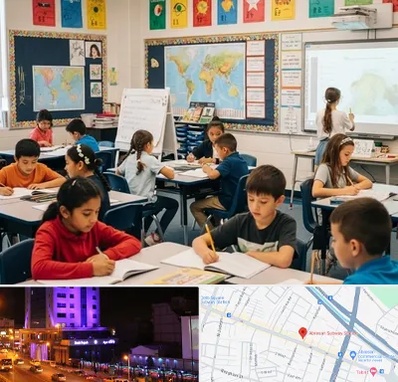 مدرسه دو زبانه در آبرسان تبریز 