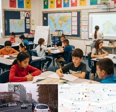 مدرسه دو زبانه در کارگر شمالی 