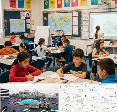 مدرسه دو زبانه در میدان انقلاب 