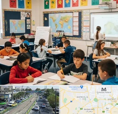 مدرسه دو زبانه در جنوب تهران 