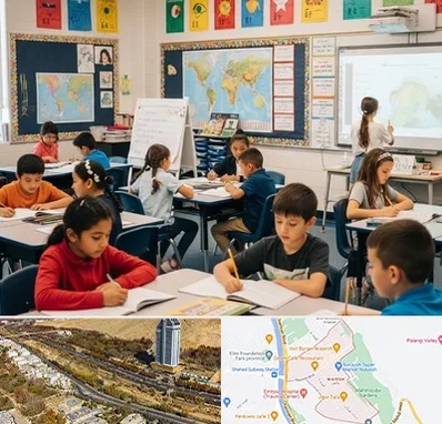 مدرسه دو زبانه در خیابان نیایش شیراز 