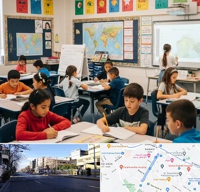 مدرسه دو زبانه در خیابان ملاصدرا شیراز 