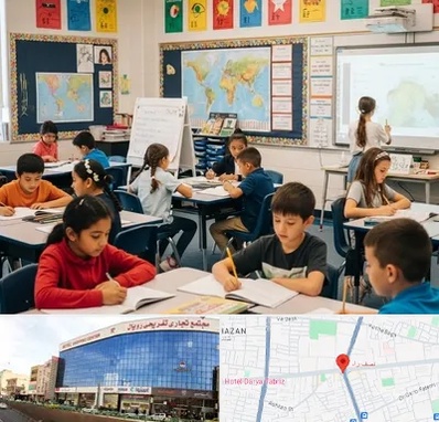 مدرسه دو زبانه در نصف راه تبریز 