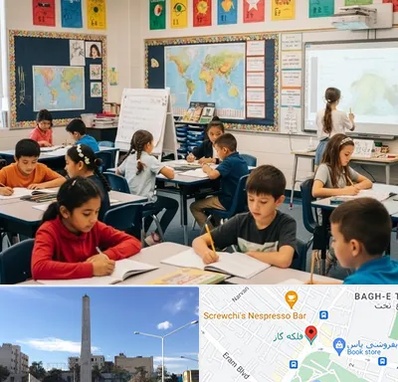 مدرسه دو زبانه در فلکه گاز شیراز 