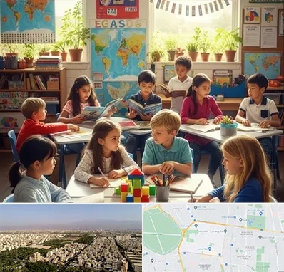 دبستان دو زبانه در نازی آباد 