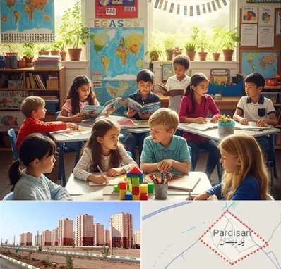دبستان دو زبانه در پردیسان قم 
