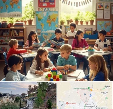 دبستان دو زبانه در باغستان کرج 