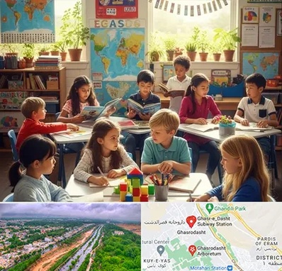 دبستان دو زبانه در قصرالدشت شیراز 