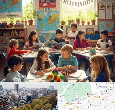 دبستان دو زبانه در بلوار کشاورز 