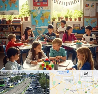 دبستان دو زبانه در جنوب تهران 