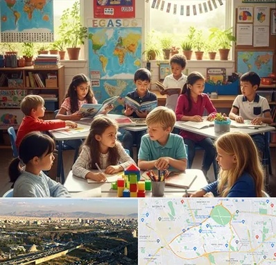 دبستان دو زبانه در منطقه 19 تهران 