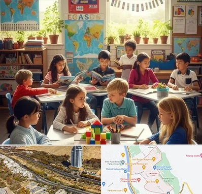 دبستان دو زبانه در خیابان نیایش شیراز 