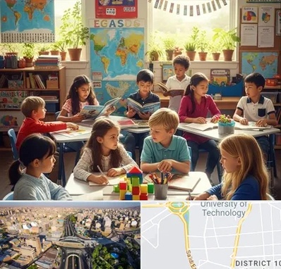 دبستان دو زبانه در استاد معین 