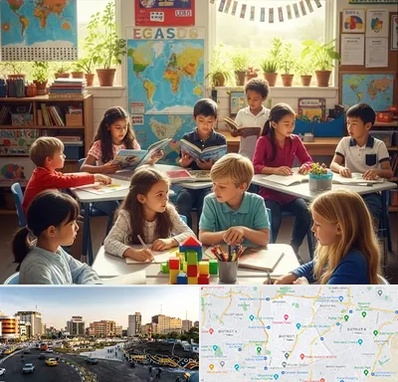 دبستان دو زبانه در منطقه 7 تهران 