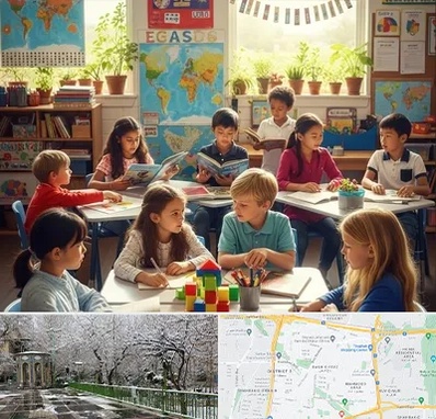 دبستان دو زبانه در باغ فیض 