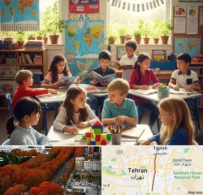 دبستان دو زبانه در ولیعصر 