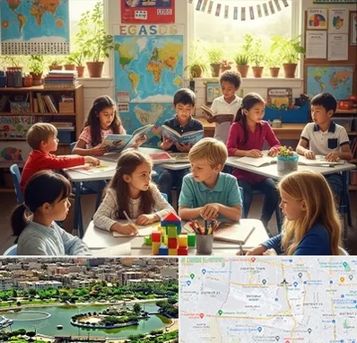 دبستان دو زبانه در منطقه 9 تهران 