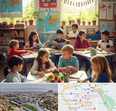 دبستان دو زبانه در معالی آباد شیراز 