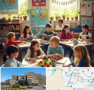 دبستان دو زبانه در صیاد شیرازی مشهد 