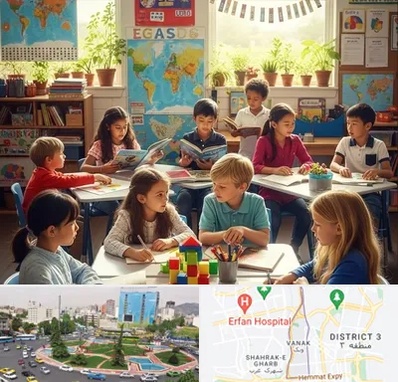 دبستان دو زبانه در ونک 