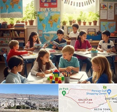 دبستان دو زبانه در شهرک گلستان شیراز 