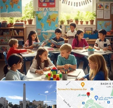 دبستان دو زبانه در فلکه گاز شیراز 