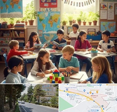 دبستان دو زبانه در مهرویلا کرج 